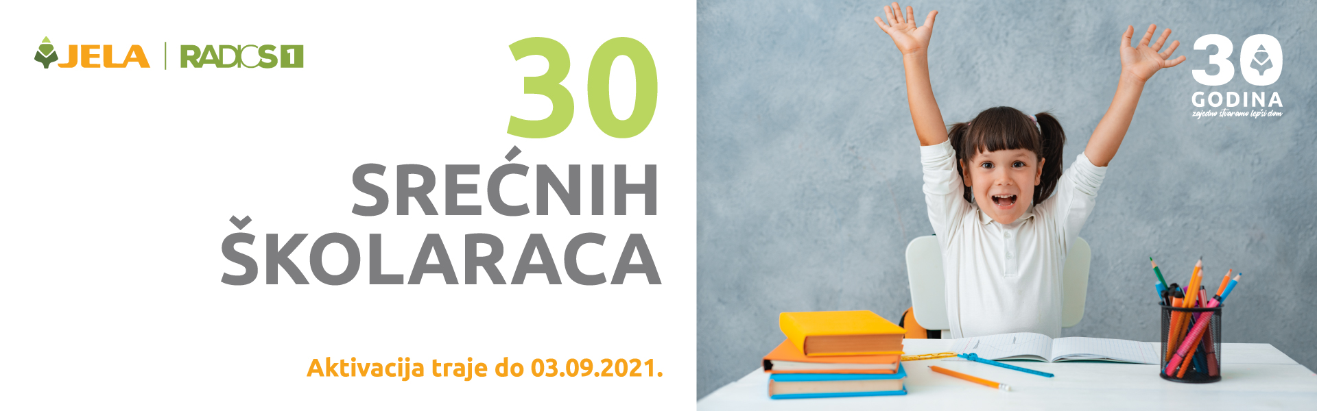 JELA POKLANJA 30 RADNIH STOLOVA ZA 