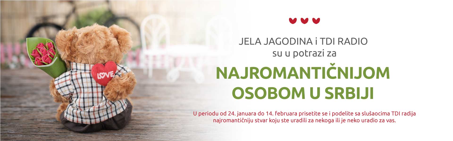 U POTRAZI ZA  „NAJROMANTIČNIJOM OSOBOM U SRBIJI“