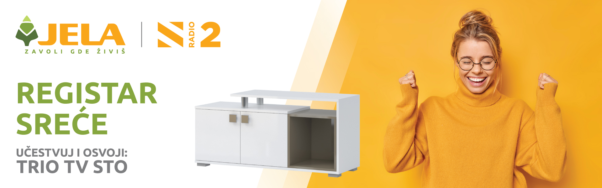 Učestvuj u REGISTRU SREĆE i osvoji TRIO TV sto.